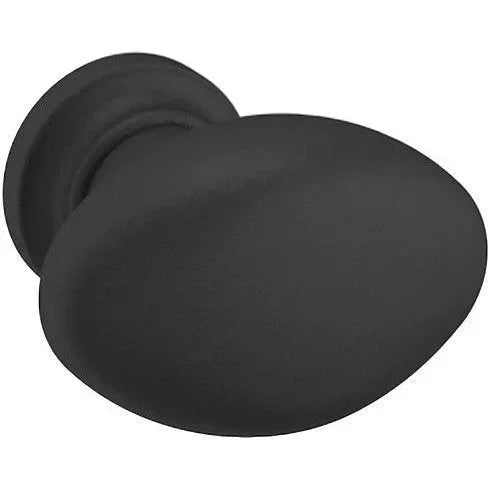 Baldwin Estate Oval Knob 1.25" in Satin Black finish
