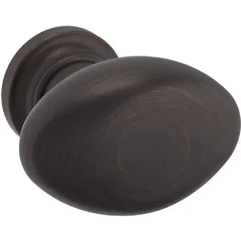 Baldwin Estate Oval Knob 1.25" in Venetian Bronze finish