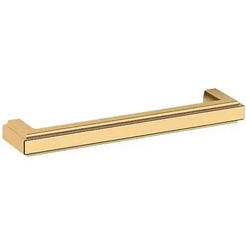 Baldwin Raised Cabinet Pull in Lifetime Polished Brass finish