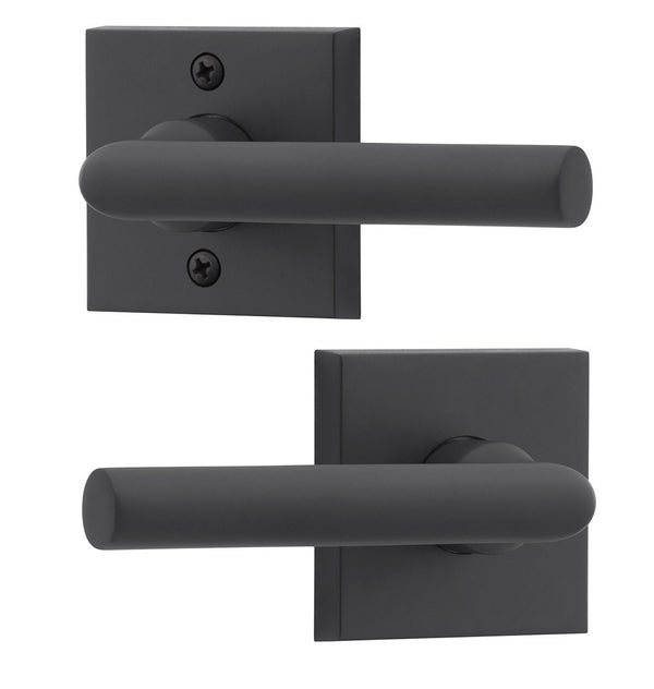 The Baldwin Reserve Tube Lever with Contemporary Square Rosette in finish.