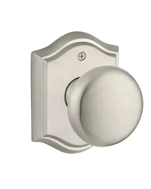 Baldwin ReserveBaldwin Round Knob with Traditional Arch Rosette in 