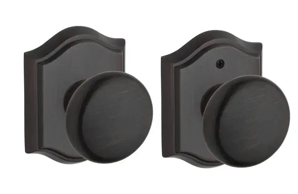Baldwin ReserveBaldwin Round Knob with Traditional Arch Rosette in 