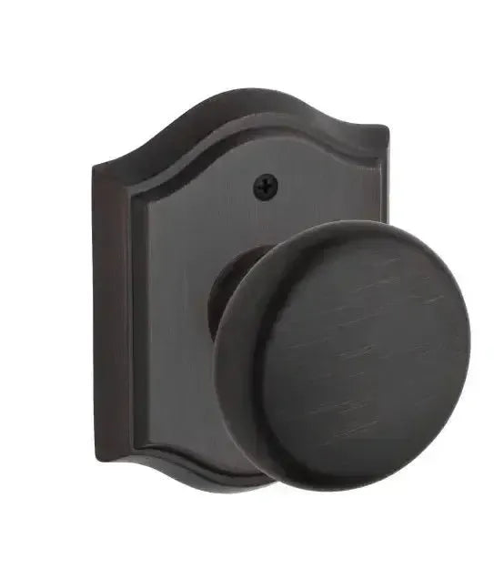 Baldwin ReserveBaldwin Round Knob with Traditional Arch Rosette in 