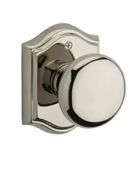 Baldwin ReserveBaldwin Round Knob with Traditional Arch Rosette in 