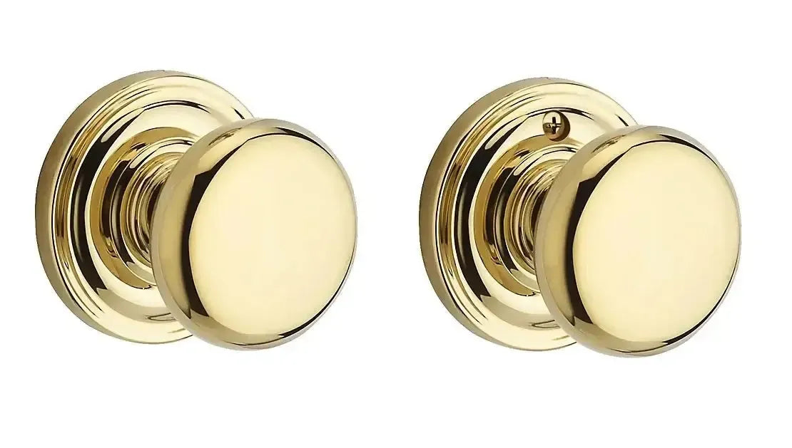 Baldwin ReserveBaldwin Round Knob with Traditional Round Rosette in 