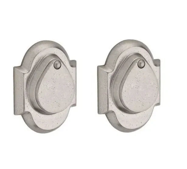 Baldwin Rustic Arch Deadbolt White Bronze