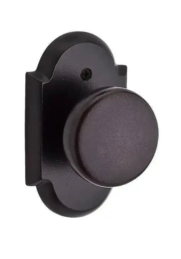 Baldwin ReserveBaldwin Rustic Knob with Rustic Arch Rosette in 