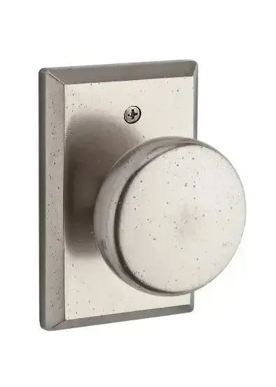 Baldwin ReserveBaldwin Rustic Knob with Rustic Square Rosette in 