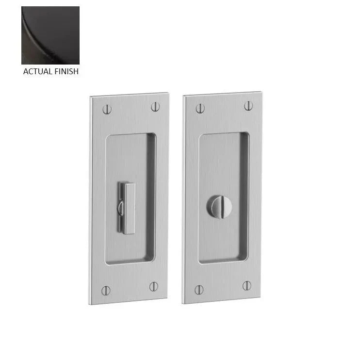 Baldwin Santa Monica Small Pocket Door Set Oil Rubbed Bronze