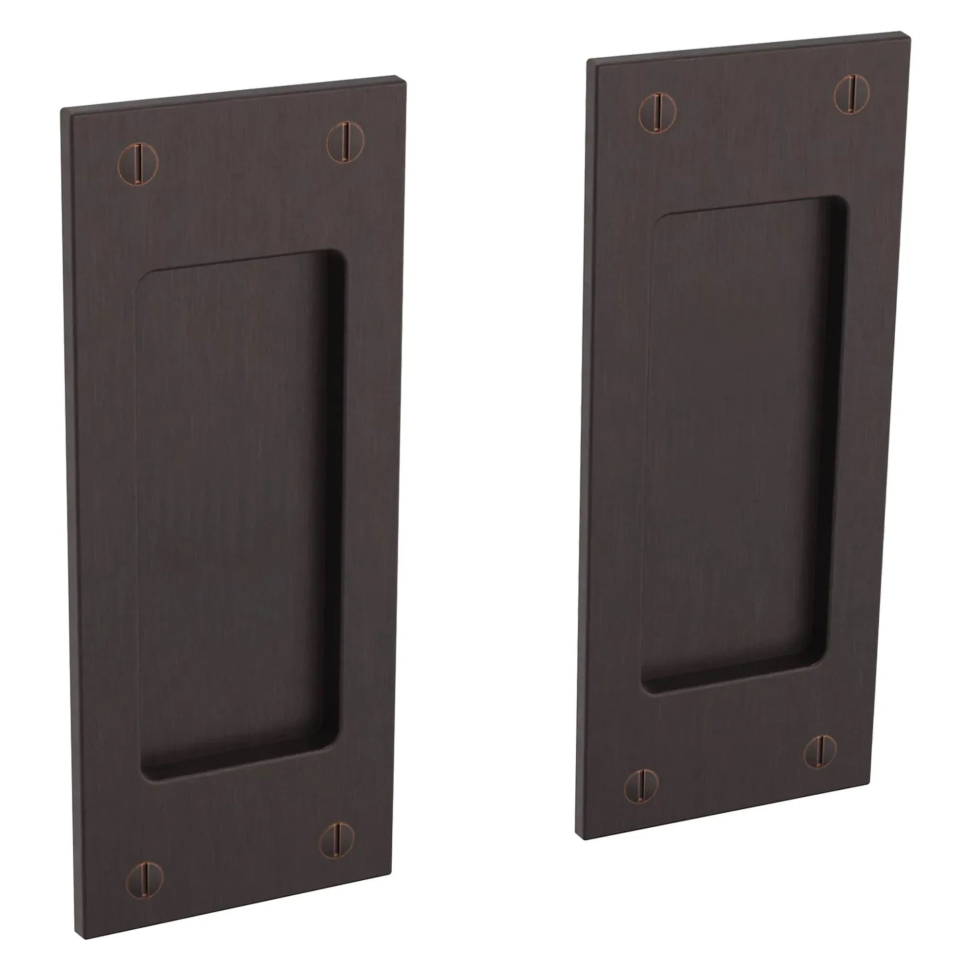 Baldwin Santa Monica Small Pocket Door Set Venetian Bronze