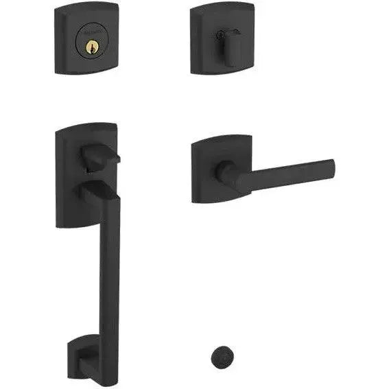Baldwin EstateBaldwin Soho Sectional Single Cylinder Handleset with Interior 5485V Lever in 