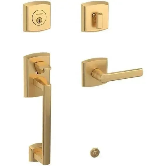 Baldwin EstateBaldwin Soho Sectional Single Cylinder Handleset with Interior 5485V Lever in 