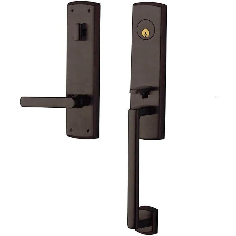 Baldwin Soho Single Cylinder Handleset with Interior 5485V Lever Venetian Bronze