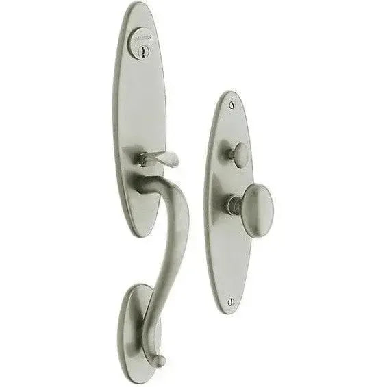Baldwin EstateBaldwin Springfield Mortise Handleset Entrance Trim with Interior 5025 Egg Knob in 