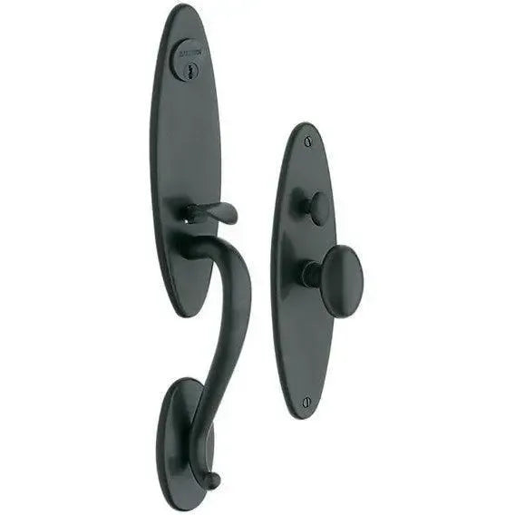 Baldwin EstateBaldwin Springfield Mortise Handleset Entrance Trim with Interior 5025 Egg Knob in 