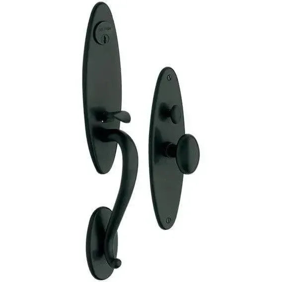 Baldwin EstateBaldwin Springfield Mortise Handleset Entrance Trim with Interior 5025 Egg Knob in 