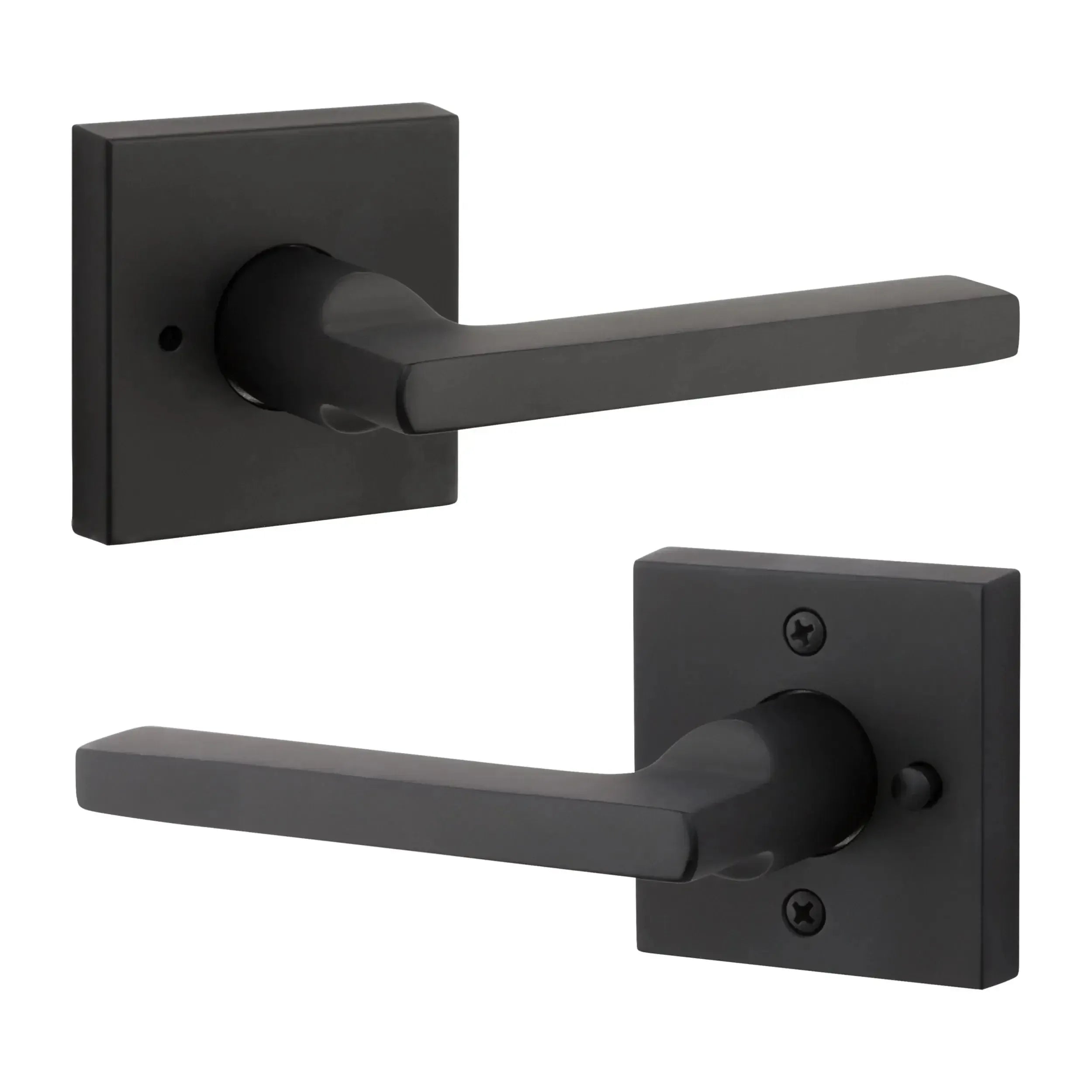 Baldwin ReserveBaldwin Square Lever with Contemporary Square Rosette in 