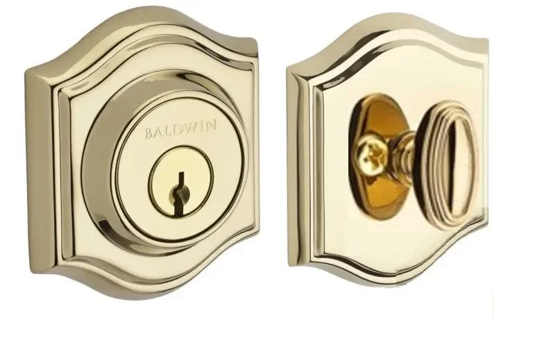 Baldwin Traditional Arch Deadbolt Lifetime Polished Brass