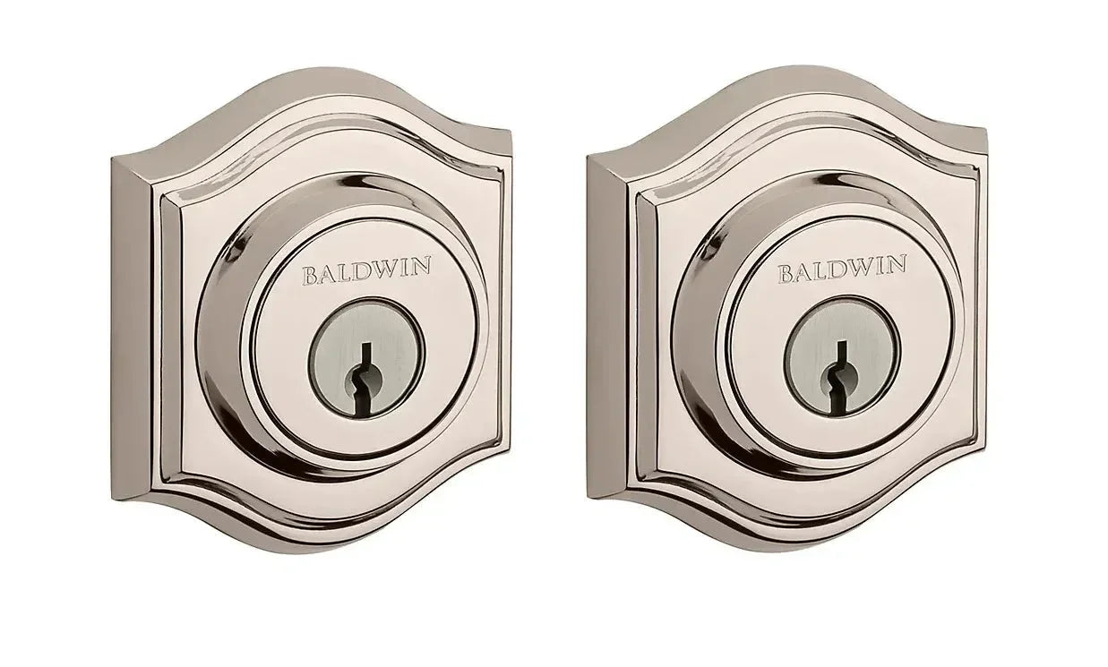 Baldwin Traditional Arch Deadbolt Lifetime Polished Nickel