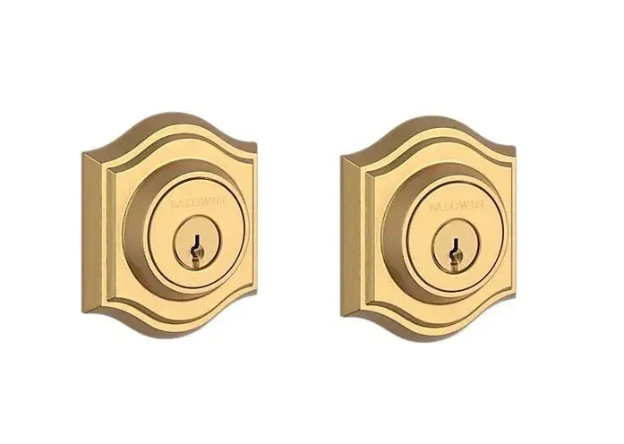 Baldwin Traditional Arch Deadbolt Lifetime Satin Brass