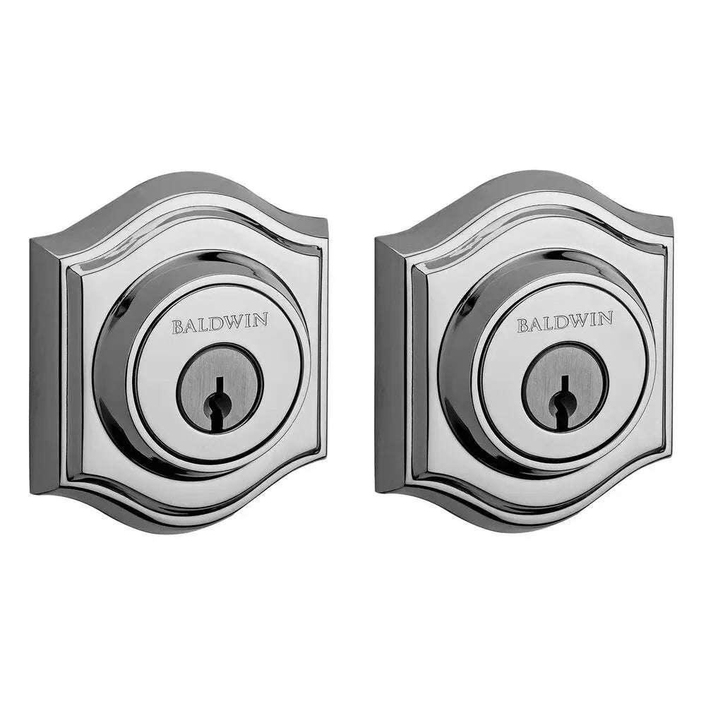 Baldwin Traditional Arch Deadbolt Polished Chrome