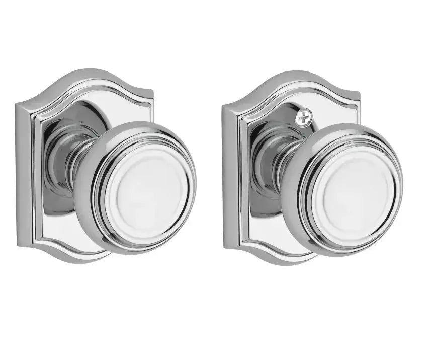 Baldwin ReserveBaldwin Traditional Knob with Traditional Arch Rosette in 