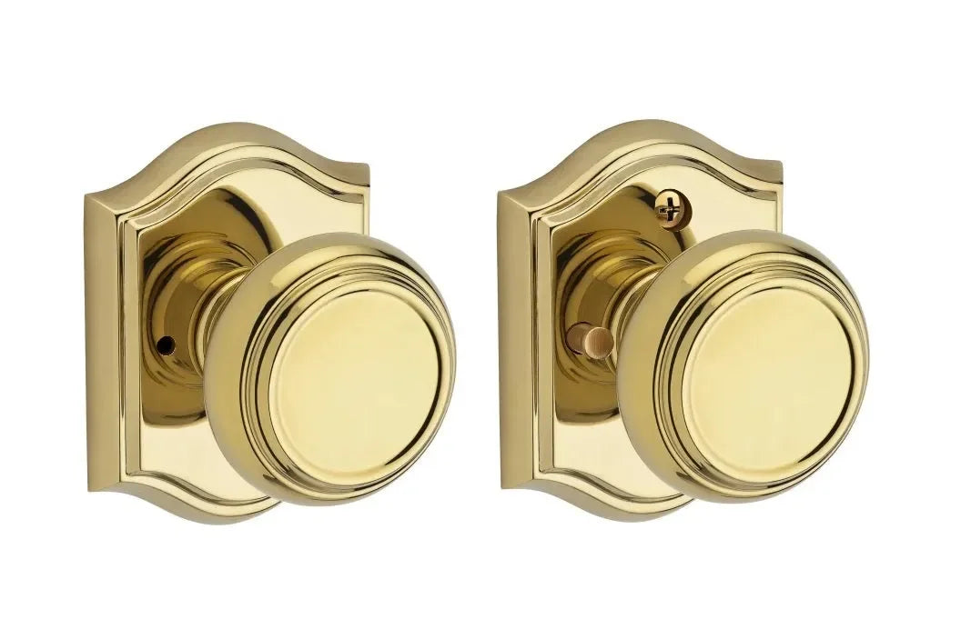 Baldwin Traditional Knob with Traditional Arch Rosette 
