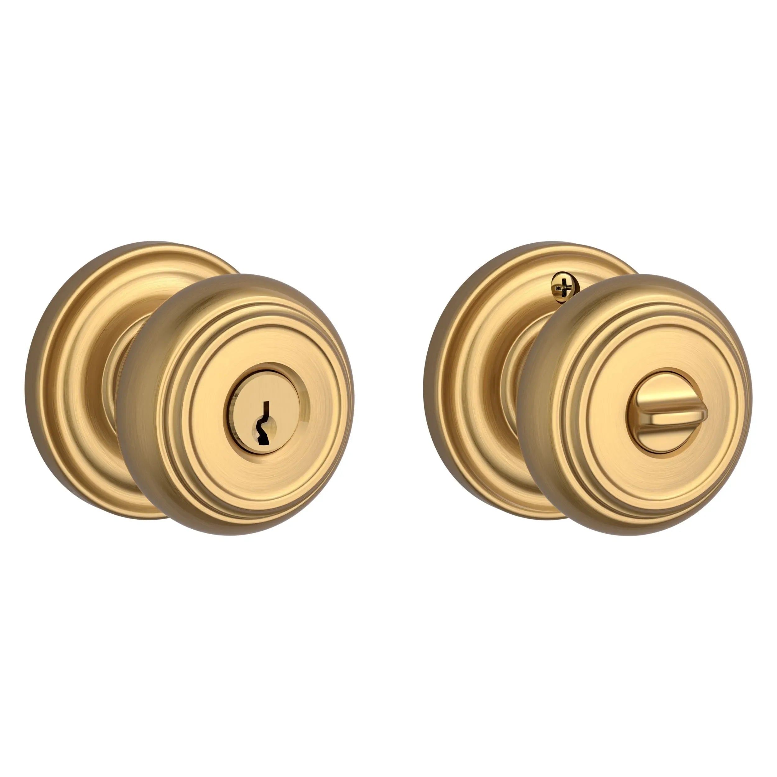 Baldwin Traditional Knob with Traditional Round Rosette 