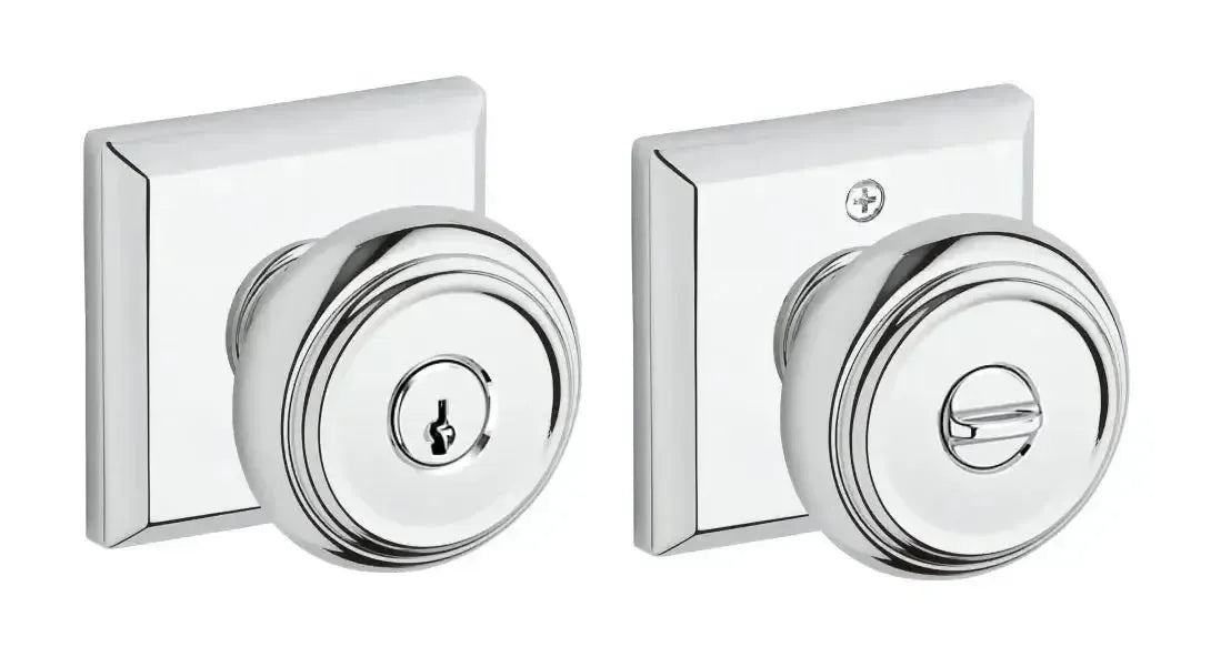 Baldwin ReserveBaldwin Traditional Knob with Traditional Square Rosette in 