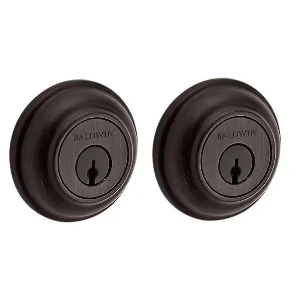 Baldwin Traditional Round Deadbolt Venetian Bronze