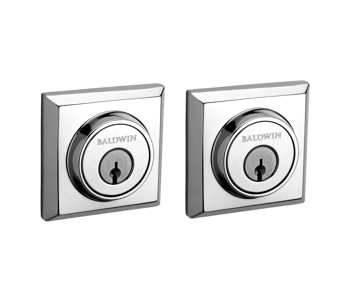 Baldwin Traditional Square Deadbolt Polished Chrome