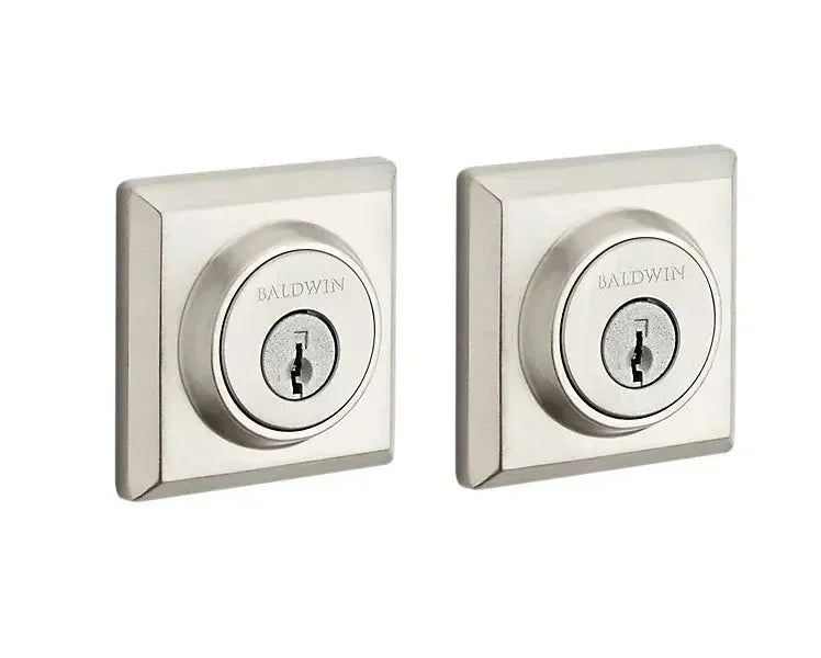 Baldwin Traditional Square Deadbolt Satin Nickel