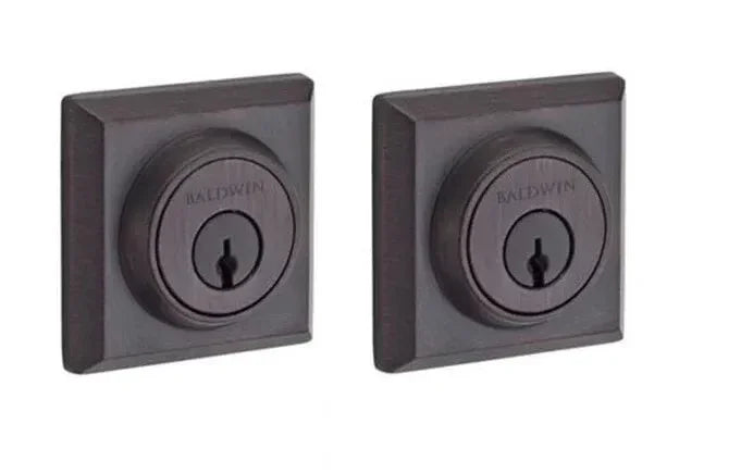 Baldwin Traditional Square Deadbolt Venetian Bronze