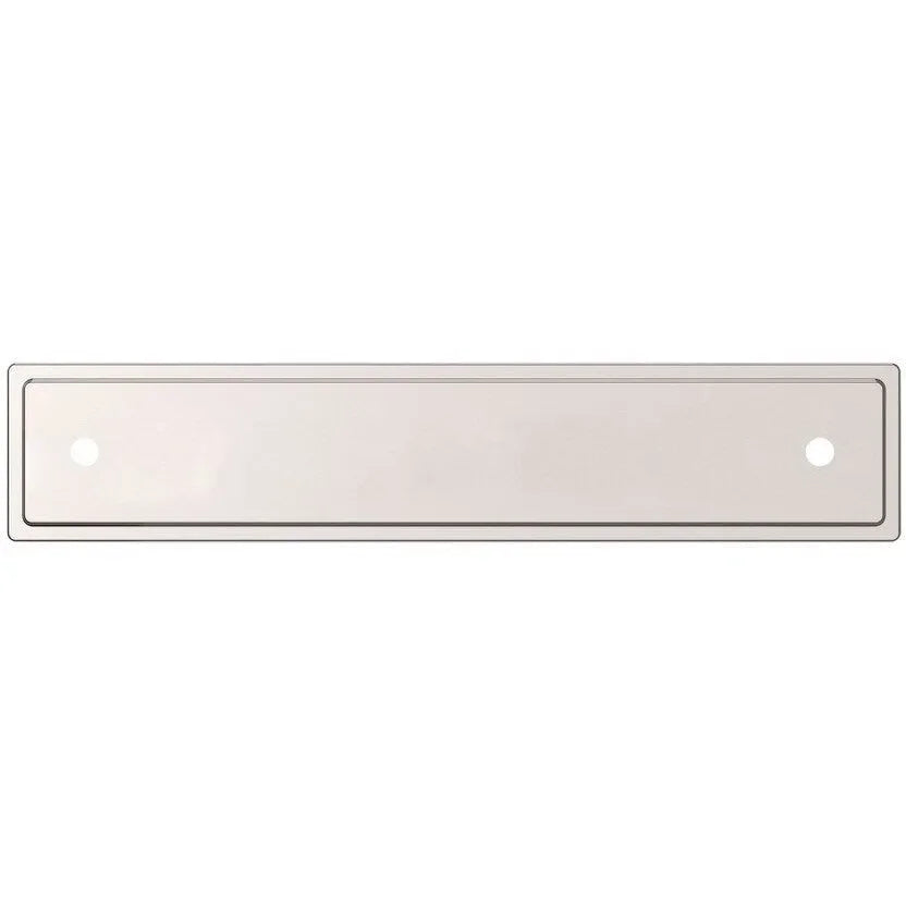 Baldwin Estate Transitional Back Plate 4" in Lifetime Polished Nickel finish