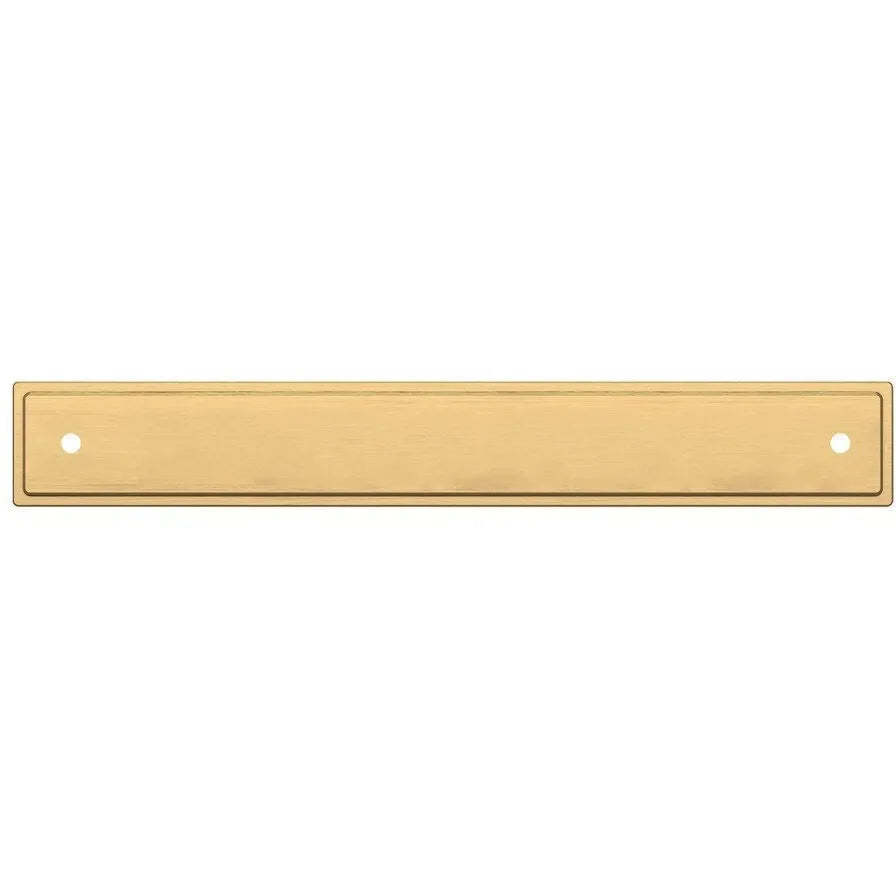 Baldwin Estate Transitional Back Plate 6" in Lifetime Satin Brass finish