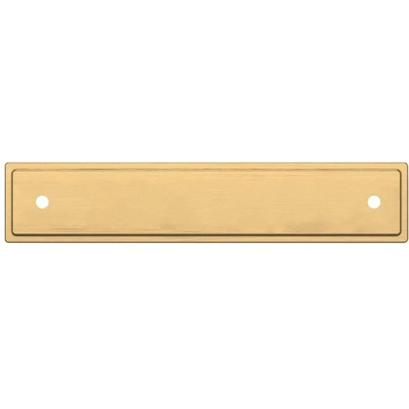 Baldwin Estate Transitional Back Plate 4" in Lifetime Satin Brass finish
