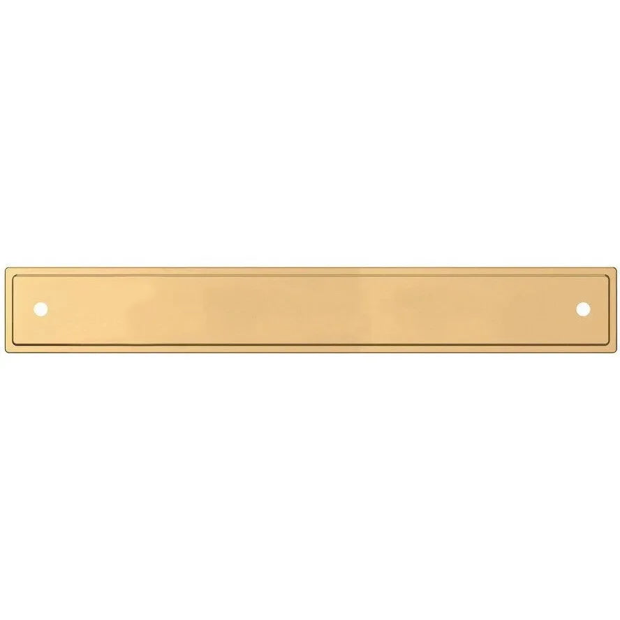 Baldwin Estate Transitional Back Plate 6" in Unlacquered Brass finish