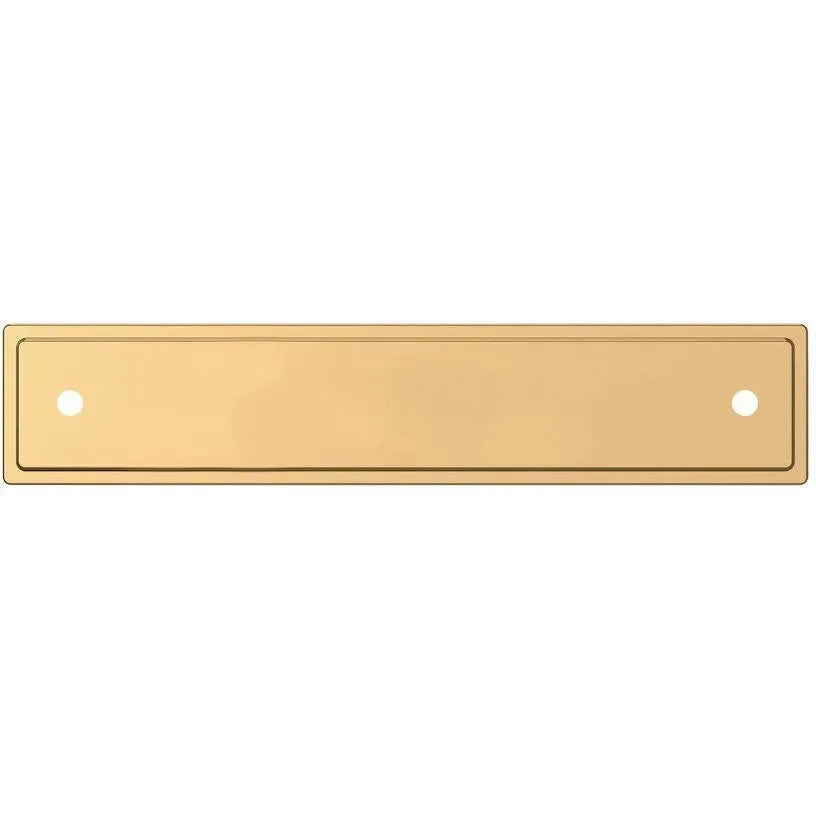Baldwin Estate Transitional Back Plate 4" in Unlacquered Brass finish