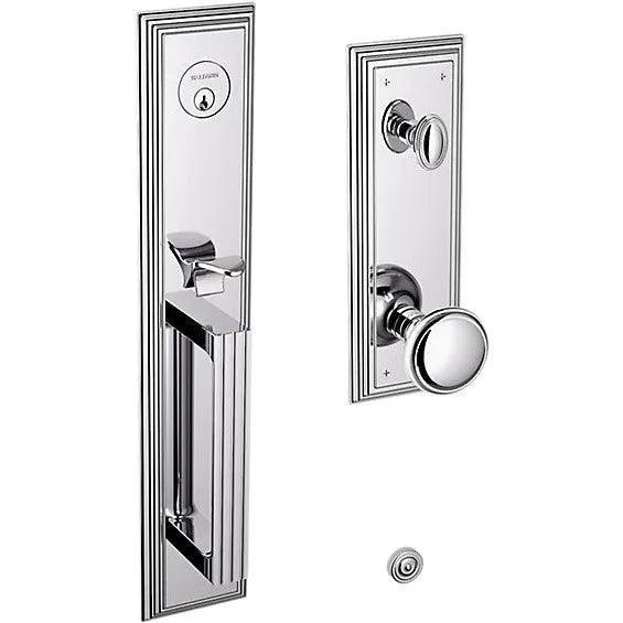 Baldwin Estate Tremont Single Cylinder Full Escutcheon Handleset with 5069 Knob in Polished Chrome finish