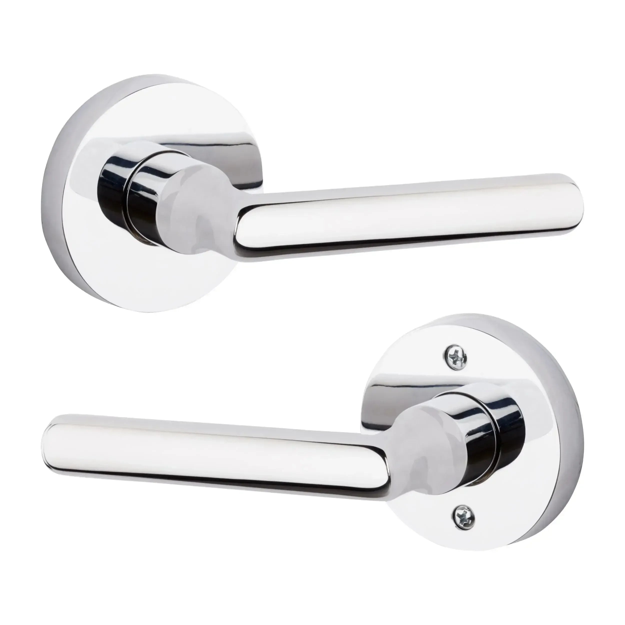 Baldwin ReserveBaldwin Tube Lever with Contemporary Round Rosette in 