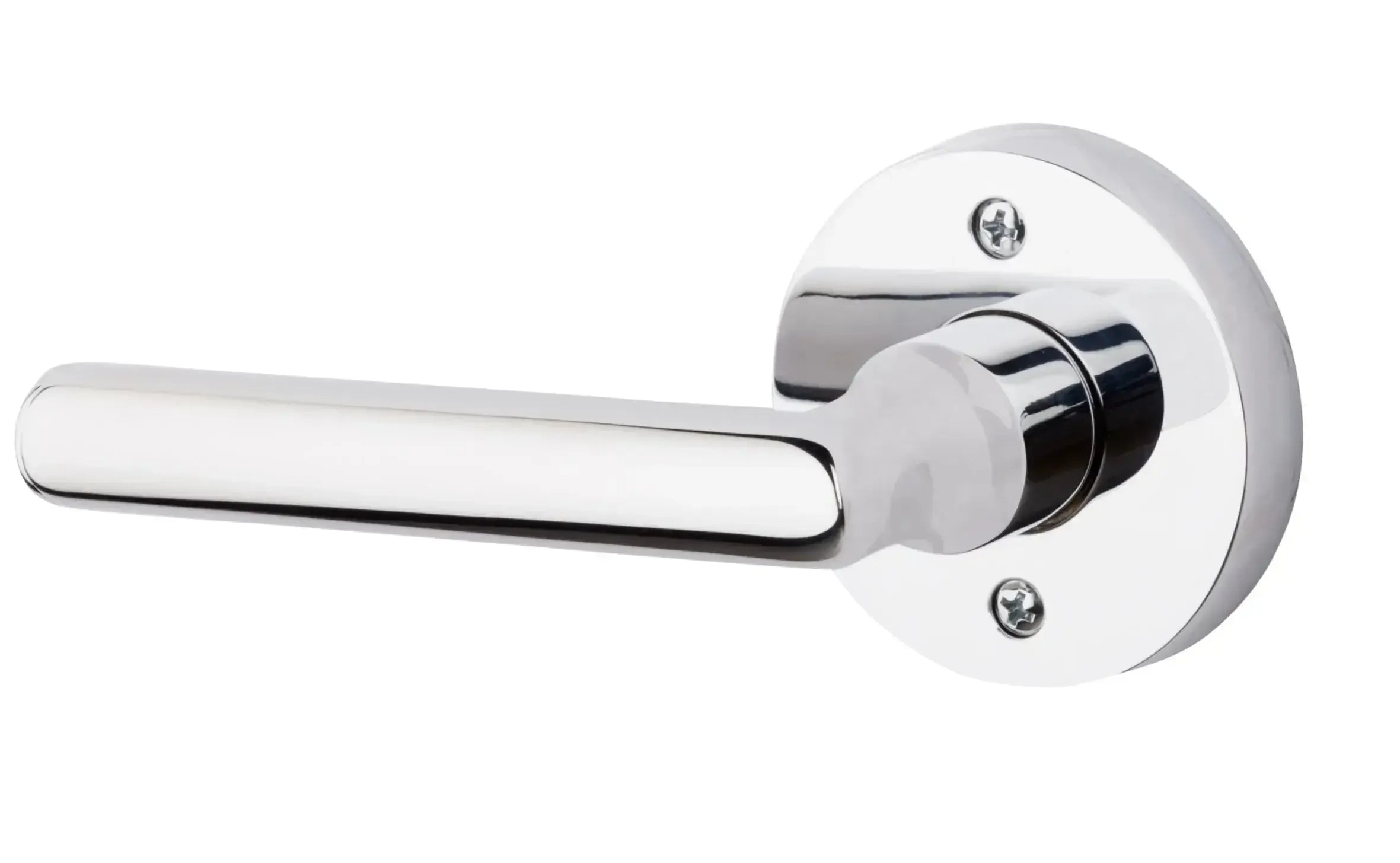 Baldwin ReserveBaldwin Tube Lever with Contemporary Round Rosette in 