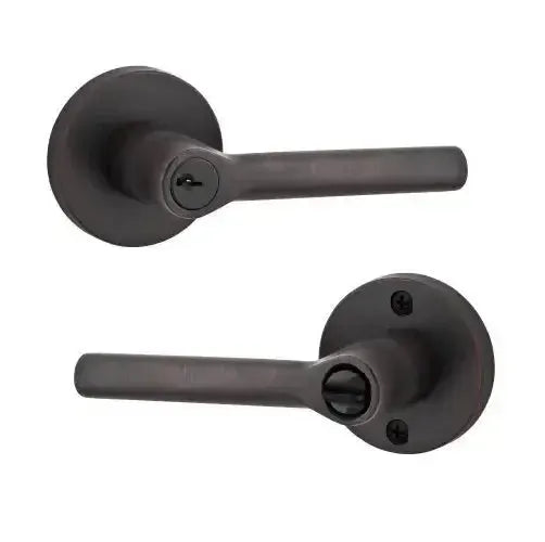 Baldwin ReserveBaldwin Tube Lever with Contemporary Round Rosette in 