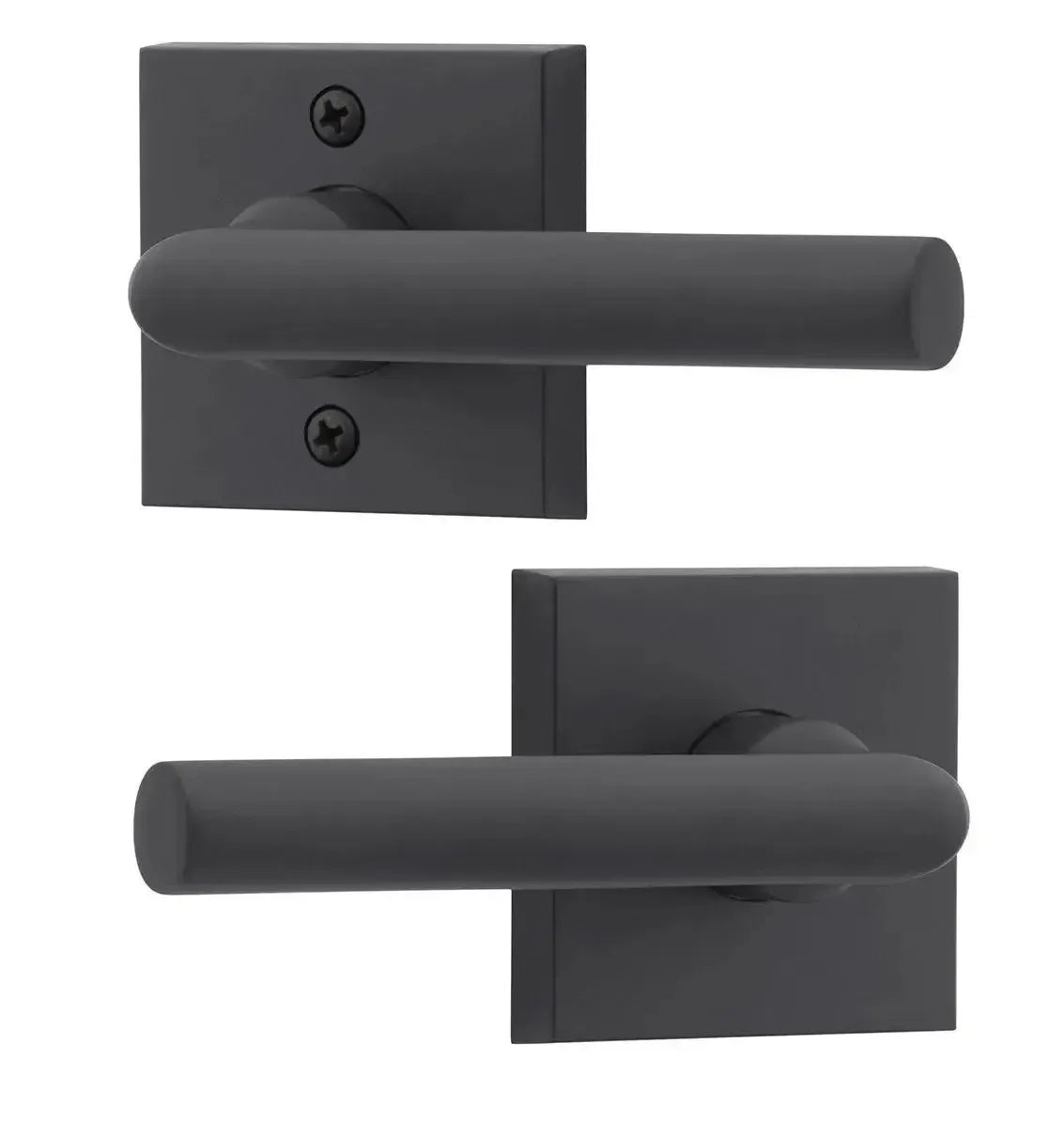 Baldwin ReserveBaldwin Tube Lever with Contemporary Square Rosette in 