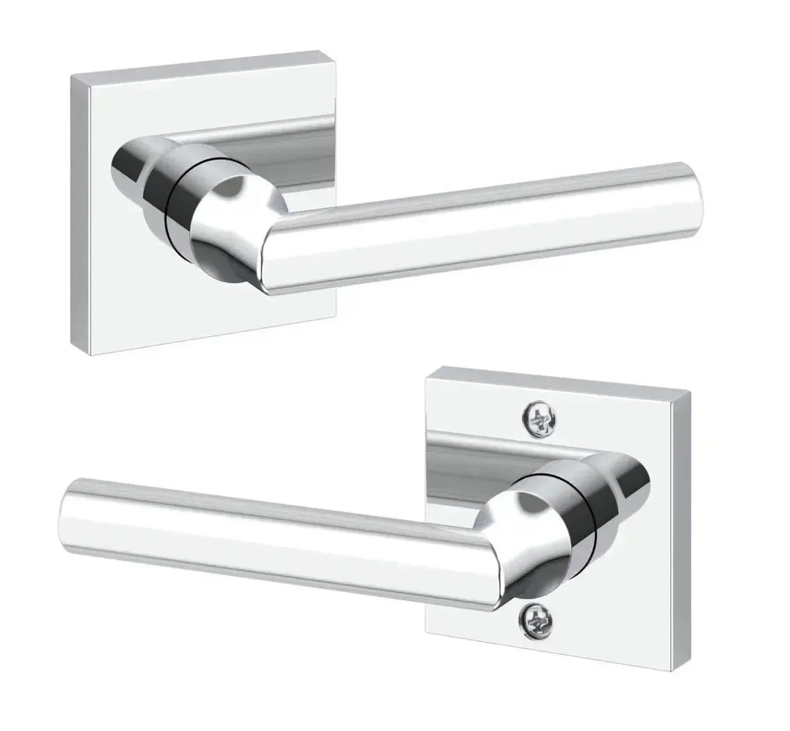 Baldwin ReserveBaldwin Tube Lever with Contemporary Square Rosette in 