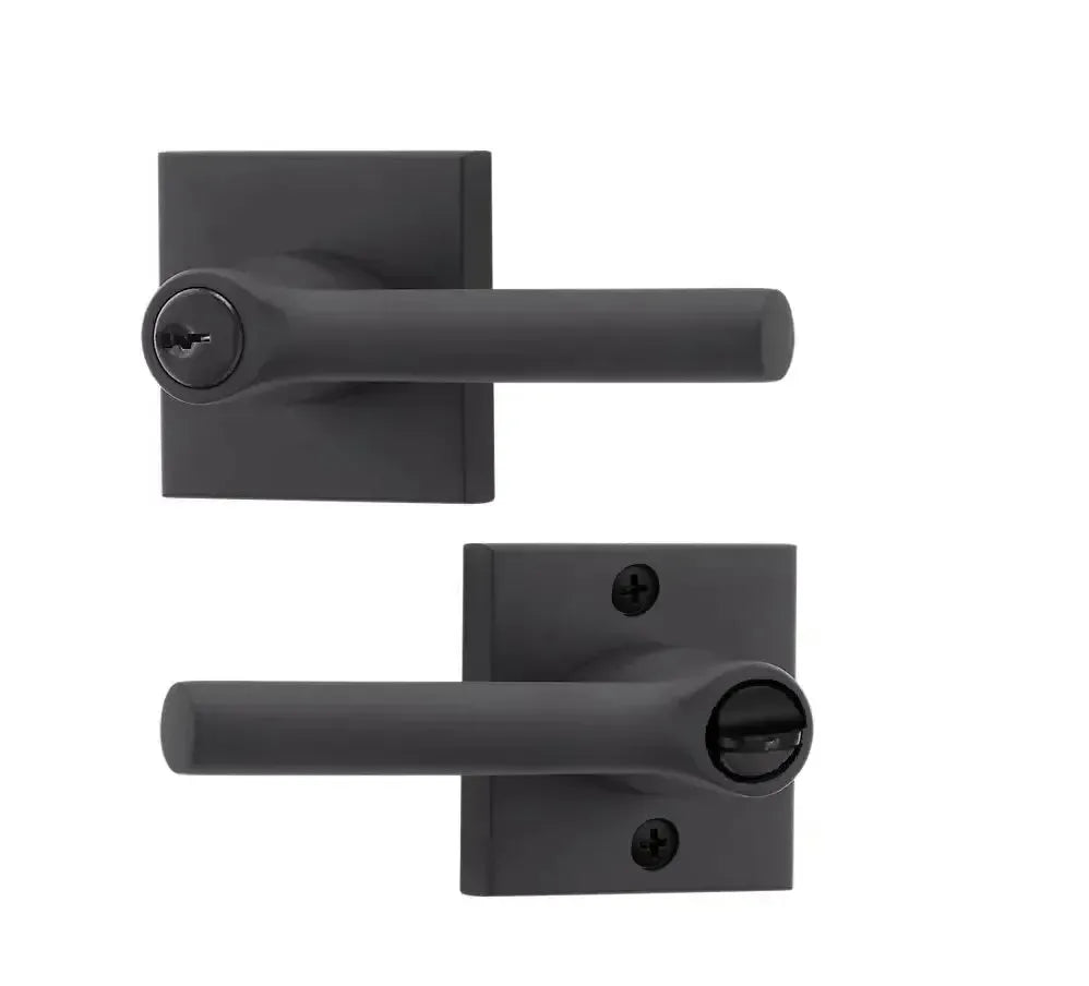 Baldwin ReserveBaldwin Tube Lever with Contemporary Square Rosette in 