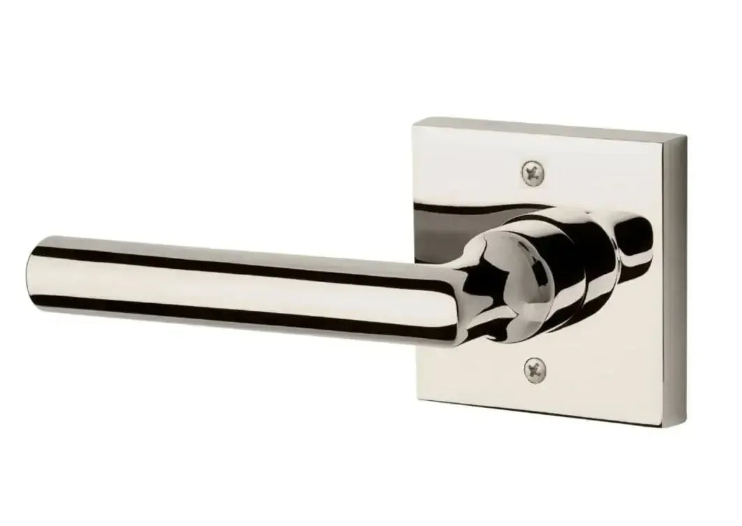 Baldwin ReserveBaldwin Tube Lever with Contemporary Square Rosette in 