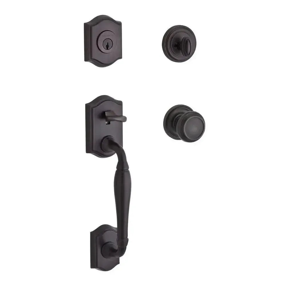 Baldwin ReserveBaldwin Westcliff Handleset with Interior Traditional Knob with Traditional Round Rosette in 