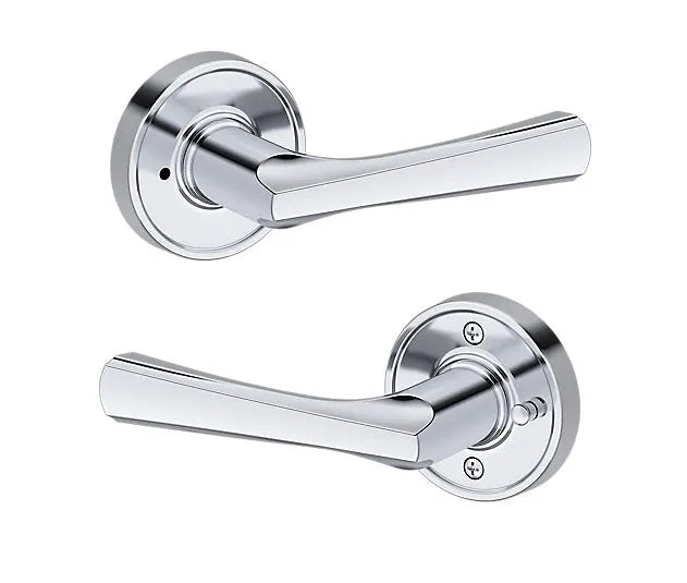 Baldwin Wyndcliff Lever with Recessed Round Rosette in Polished Chrome finish