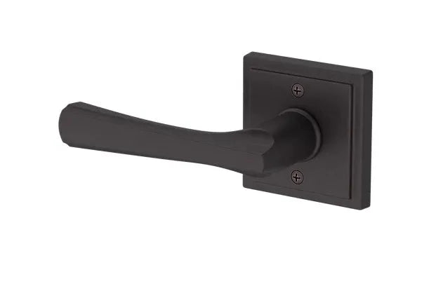 Baldwin Wyndcliff Lever with Stepped Square Rosette in Venetian Bronze finish