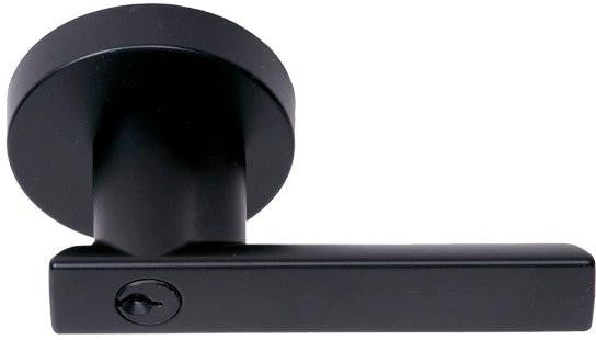 Better Home Products Boardwalk Entry Lever in Black finish
